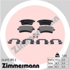 Comprar Juego de pastillas de freno de ZIMMERMANN 24693.185.2 a bajo precio de 150,67 €