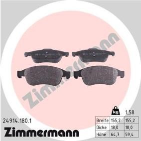 Comprar Juego de pastillas de freno de ZIMMERMANN 24914.180.1 a bajo precio de 56,67 €