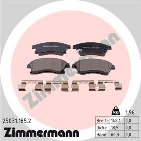 Acquista Kit pastiglie freni da ZIMMERMANN 25031.185.2 a buon mercato per soli 74,55 €