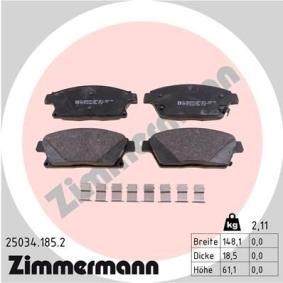 Acquista Kit pastiglie freni da ZIMMERMANN 25034.185.2 a buon mercato per soli 70,35 €