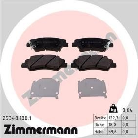 Köp Bromsbelägg av ZIMMERMANN 25348.180.1 till det låga priset 579,19 kr