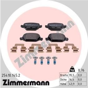 Comprar Juego de pastillas de freno de ZIMMERMANN 25410.145.2 a bajo precio de 152,55 €