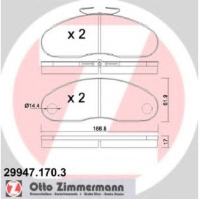 Bremsbeläge 29947.170.3