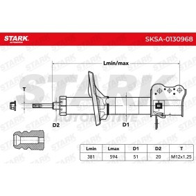 Stoßdämpfer SKSA-0130968 für 323 F VI (BJ) für 40,26 CHF