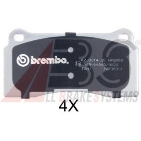 Comprar Juego de pastillas de freno de A.B.S. 37441S a bajo precio de 259,32 €