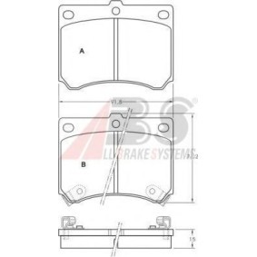 Acquista Kit pastiglie freni da A.B.S. 36727 OE a buon mercato per soli 33,50 €