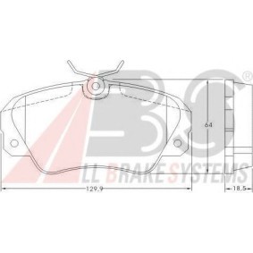 Achetez des Plaquettes de frein A.B.S. 36749 OE à prix pour 51,75 €
