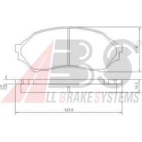 Acquista Kit pastiglie freni da A.B.S. 37186 OE a buon mercato per soli 40,26 €