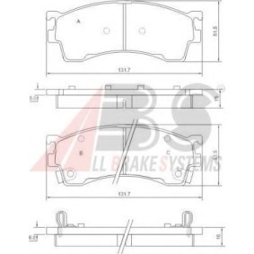 Acquista Kit pastiglie freni da A.B.S. 37187 OE a buon mercato per soli 40,92 €