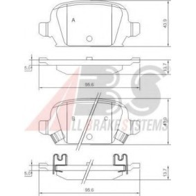Achetez des Plaquettes de frein A.B.S. 37212 OE à prix pour 39,62 €