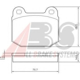 Acquista Kit pastiglie freni da A.B.S. 37326 OE a buon mercato per soli 49,86 €