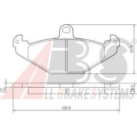 Acquista Kit pastiglie freni da A.B.S. 37327 OE a buon mercato per soli 65,79 €