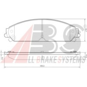 Acquista Kit pastiglie freni da A.B.S. 37511 OE a buon mercato per soli 67,99 €
