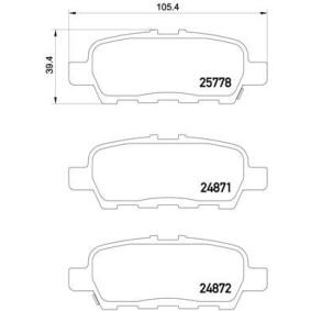 Köp Bromsbelägg av BREMBO P 56 087 till det låga priset 284,70 kr