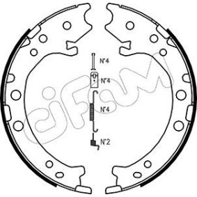 Comprar Zapata de freno de mano de CIFAM 153-162K a bajo precio de 62,89 €