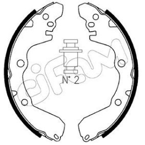 Comprar Juego de zapatas de frenos de CIFAM 153-256 a bajo precio de 35,26 €