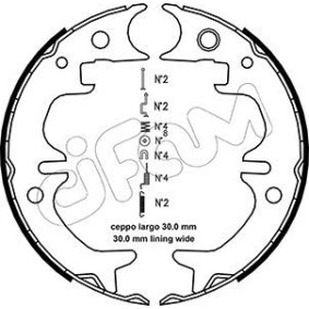 Comprar Zapata de freno de mano de CIFAM 153-444K a bajo precio de 59,13 €