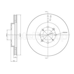 Comprar Disco de freno de CIFAM 800-1050C a bajo precio de 37,63 €