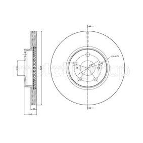 Bremsscheibe 800-1308C für MINI