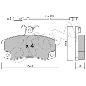 Acquista Kit pastiglie freni da CIFAM 822-062-1 a buon mercato per soli 27,43 €