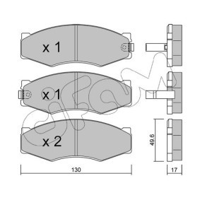 Bremsbeläge 822-066-1