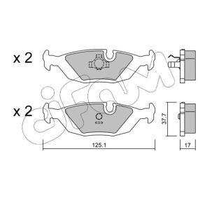 Acquista Kit pastiglie freni da CIFAM 822-070-1 a buon mercato per soli 22,17 €
