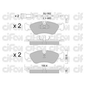 Acquista Kit pastiglie freni da CIFAM 822-117-1K a buon mercato per soli 53,45 €