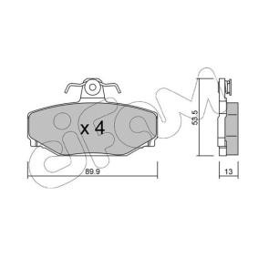 Acquista Kit pastiglie freni da CIFAM 822-131-0 a buon mercato per soli 71,70 €