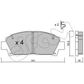 Köp Bromsbelägg av CIFAM 822-166-0 till det låga priset 314,49 kr