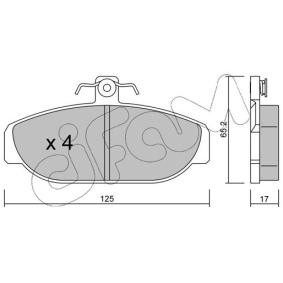 Acquista Kit pastiglie freni da CIFAM 822-183-0 a buon mercato per soli 26,74 €