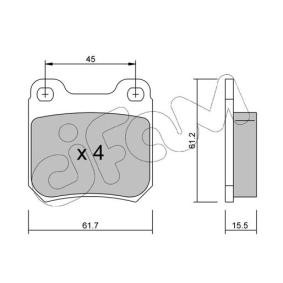 Acquista Kit pastiglie freni da CIFAM 822-275-0 a buon mercato per soli 25,74 €