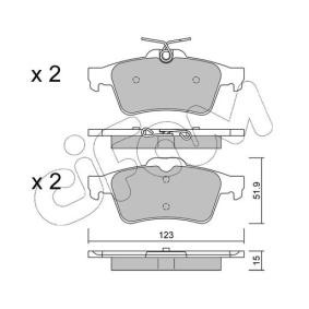 Acquista Kit pastiglie freni da CIFAM 822-337-3 a buon mercato per soli 44,22 €