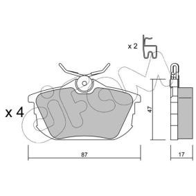 Acquista Kit pastiglie freni da CIFAM 822-347-0 a buon mercato per soli 67,44 €
