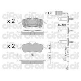 Comprar Juego de pastillas de freno de CIFAM 822-556-0K a bajo precio de 56,67 €