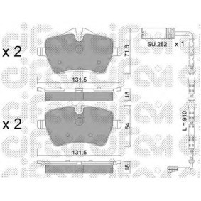 Comprar Juego de pastillas de freno de CIFAM 822-768-2K a bajo precio de 109,61 €