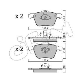 Acquista Kit pastiglie freni da CIFAM 822-833-0 a buon mercato per soli 93,64 €
