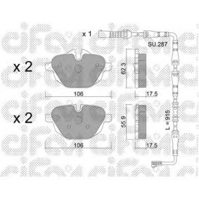 Comprar Juego de pastillas de freno de CIFAM 822-920-0K a bajo precio de 32,22 €