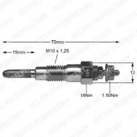 Glühkerze HDS239 von DELPHI günstig für 75,46 € online kaufen
