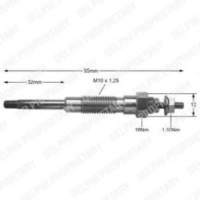 Comprar Bujía de precalentamiento de DELPHI HDS262 a bajo precio de 6,54 €