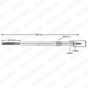 Compre Vela incandescente da DELPHI HDS383 a um preço baixo por 9,67 €