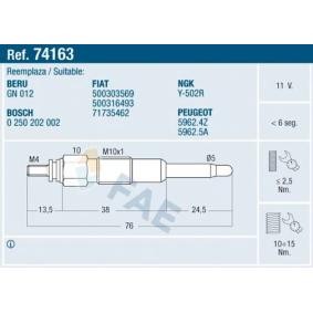 Köp Glödstift av FAE 74163 till det låga priset 176,76 kr