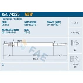 Köp Glödstift av FAE 74225 till det låga priset 230,64 kr