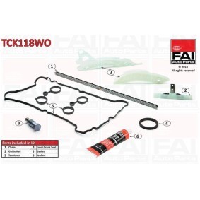 Achetez des Kit de chaîne de distribution FAI AutoParts TCK118WO à prix pour 151,81 €