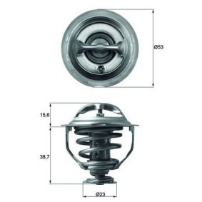 Achetez des Thermostat d'eau MAHLE ORIGINAL TX 117 95D à prix pour 35,47 €