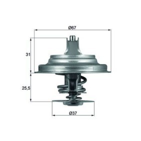 Achetez des Thermostat d'eau MAHLE ORIGINAL TX 25 71D à prix pour 19,37 €