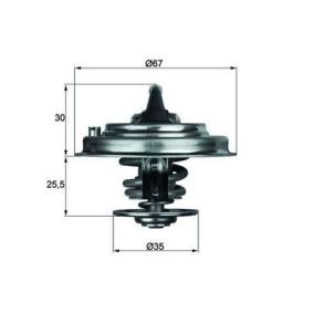 VOLKSWAGEN Kühlwasserthermostat von MAHLE ORIGINAL