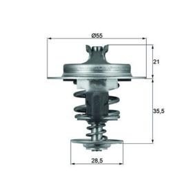 Achetez des Thermostat d'eau MAHLE ORIGINAL TX 67 83D à prix pour 23,35 €