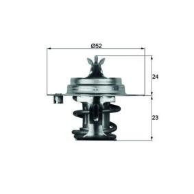 Achetez des Thermostat d'eau MAHLE ORIGINAL TX 7 83D à prix pour 18,74 €