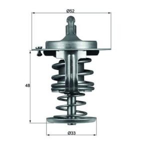 Kühlwasserthermostat von MAHLE ORIGINAL TX 82 80D