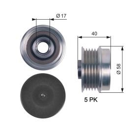Achetez des Poulie roue libre, alternateur GATES OAP7132 à prix pour 57,01 €